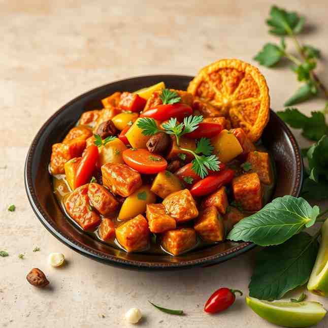 Burkina Faso Igname Sauce Gombo - African Dish Recipe